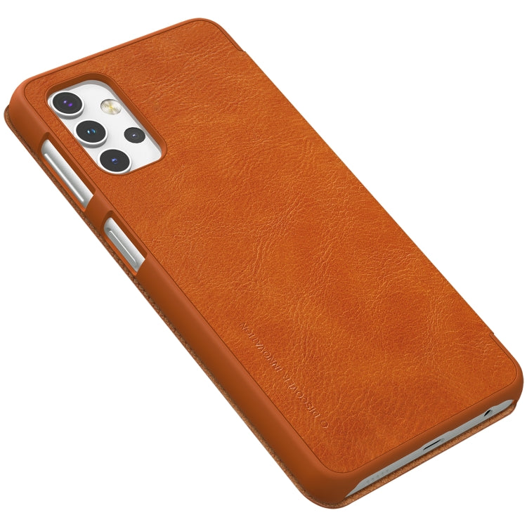 NILLKIN QIN Series Crazy Horse Texture Horizontal Flip Leather Case with Card Slot, For Samsung Galaxy A32 5G