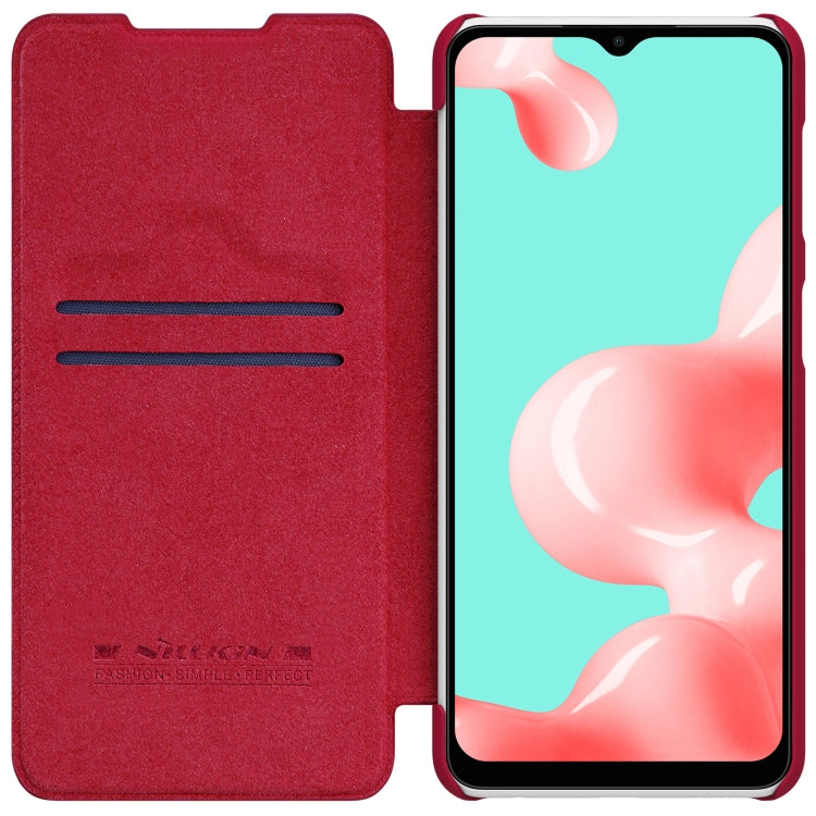 NILLKIN QIN Series Crazy Horse Texture Horizontal Flip Leather Case with Card Slot, For Samsung Galaxy A32 5G
