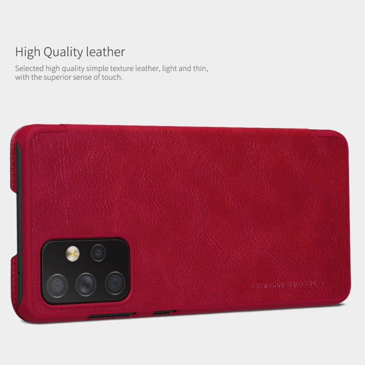 NILLKIN QIN Series Crazy Horse Texture Horizontal Flip Leather Case with Card Slot, For Samsung Galaxy A32 5G