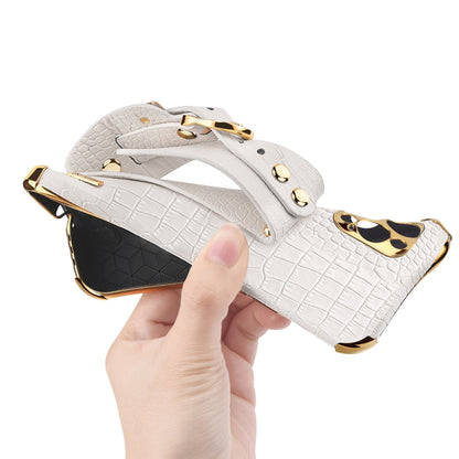 Electroplated TPU Crocodile Pattern Leather Case with Wrist Strap, For Samsung Galaxy A51 4G, For Samsung Galaxy A71 4G, For Samsung Galaxy S20, For Samsung Galaxy S20+, For Samsung Galaxy S20 Ultra