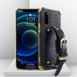 Electroplated TPU Crocodile Pattern Leather Case with Wrist Strap, For Samsung Galaxy A51 4G, For Samsung Galaxy A71 4G, For Samsung Galaxy S20, For Samsung Galaxy S20+, For Samsung Galaxy S20 Ultra