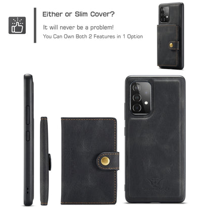 JEEHOOD Retro Magnetic Detachable Protective Case with Wallet & Card Slot & Holder, For Samsung Galaxy A52 5G, For Samsung Galaxy A72 5G, For Samsung Galaxy A42 5G, For Samsung Galaxy A51 5G