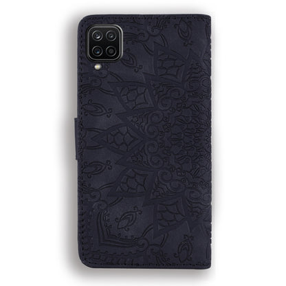 Embossed Sunflower Pattern Horizontal Flip PU Leather Case with Holder & Card Slots & Wallet & Lanyard, For Samsung Galaxy A12, For Samsung Galaxy A52 5G / 4G, For Samsung Galaxy A72 5G / 4G, For SamsungGalaxy A72 5G / 4G