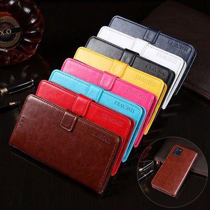 idewei Crazy Horse Texture Horizontal Flip Leather Case with Holder & Card Slots & Wallet, For OPPO Realme V11 5G, For Xiaomi Redmi K40, For Samsung Galaxy A02 (EU Version), For Samsung Galaxy A32 4G, For Samsung Galaxy A52 5G, For Samsung Galaxy A72 5G