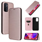 Carbon Fiber Texture Magnetic Horizontal Flip TPU + PC + PU Leather Case with Card Slot, For Motorola Moto E7 Power, For OPPO A55 5G, For Google Pixel 5a 5G, For Samsung Galaxy A02 / M02, For OPPO A93 5G