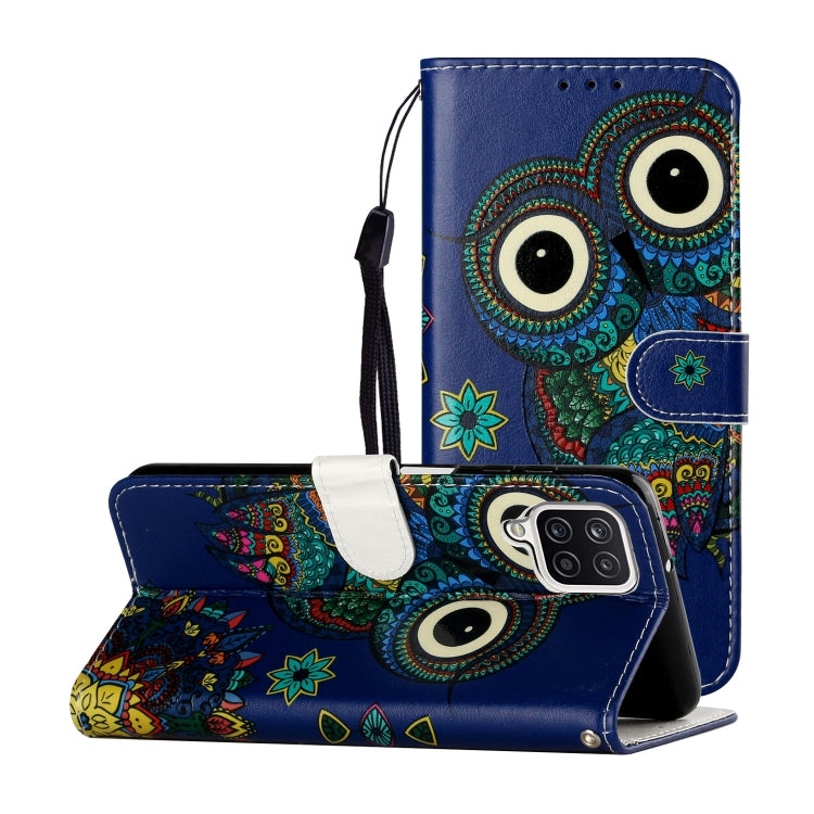 Oil Embossed Coloured Drawing Pattern Horizontal Flip PU Leather Case with Holder & Card Slots & Wallet