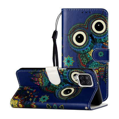 Oil Embossed Coloured Drawing Pattern Horizontal Flip PU Leather Case with Holder & Card Slots & Wallet