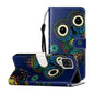 Oil Embossed Coloured Drawing Pattern Horizontal Flip PU Leather Case with Holder & Card Slots & Wallet
