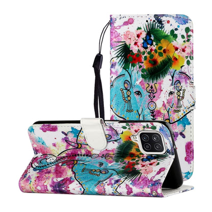 Oil Embossed Coloured Drawing Pattern Horizontal Flip PU Leather Case with Holder & Card Slots & Wallet