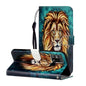 Oil Embossed Coloured Drawing Pattern Horizontal Flip PU Leather Case with Holder & Card Slots & Wallet