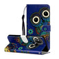 Oil Embossed Coloured Drawing Pattern Horizontal Flip PU Leather Case with Holder & Card Slots & Wallet