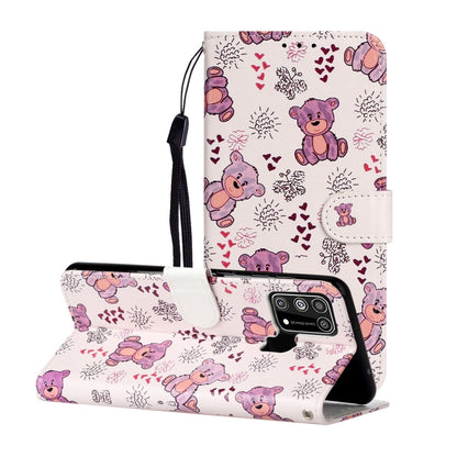 Oil Embossed Coloured Drawing Pattern Horizontal Flip PU Leather Case with Holder & Card Slots & Wallet