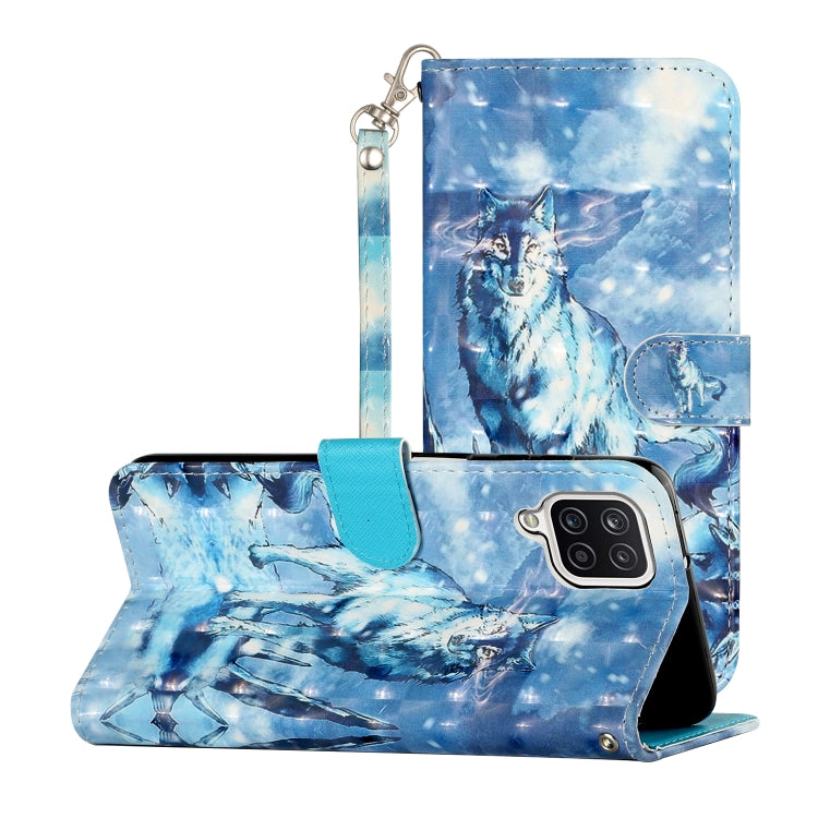3D Pattern Horizontal Flip Leather Case with Holder & Card Slots & Wallet