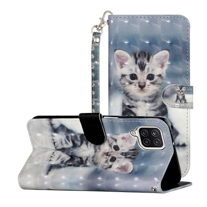 3D Pattern Horizontal Flip Leather Case with Holder & Card Slots & Wallet