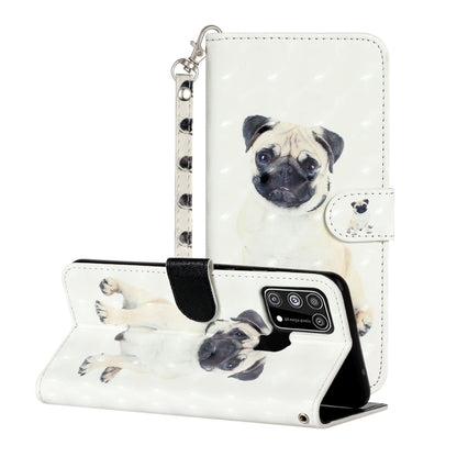 3D Pattern Horizontal Flip Leather Case with Holder & Card Slots & Wallet