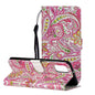 Oil Embossed Coloured Drawing Pattern Horizontal Flip PU Leather Case with Holder & Card Slots & Wallet