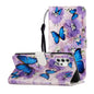 Oil Embossed Coloured Drawing Pattern Horizontal Flip PU Leather Case with Holder & Card Slots & Wallet