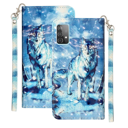 3D Pattern Horizontal Flip PU Leather Case with Holder & Card Slots & Wallet