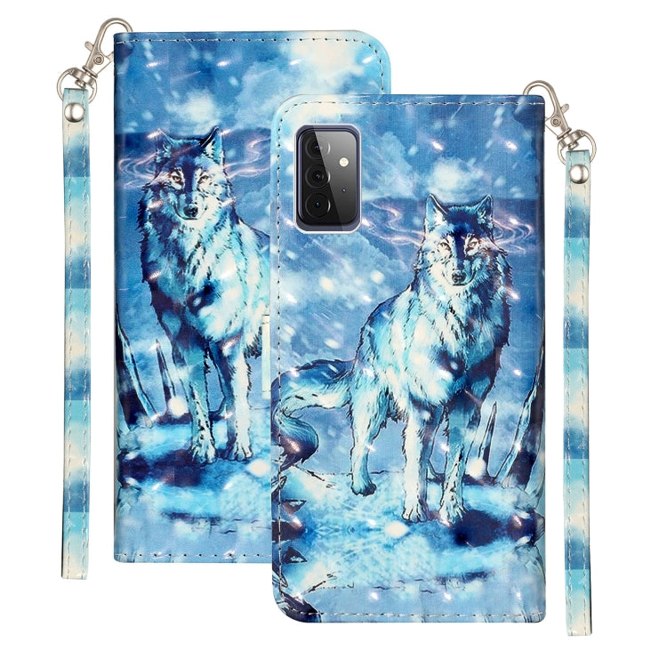 3D Pattern Horizontal Flip PU Leather Case with Holder & Card Slots & Wallet