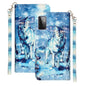3D Pattern Horizontal Flip PU Leather Case with Holder & Card Slots & Wallet