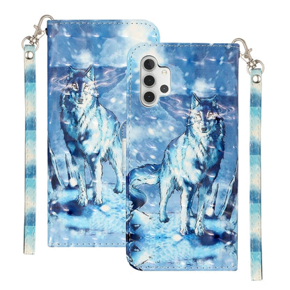 3D Pattern Horizontal Flip PU Leather Case with Holder & Card Slots & Wallet