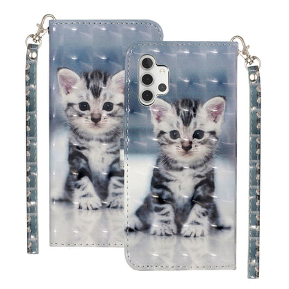3D Pattern Horizontal Flip PU Leather Case with Holder & Card Slots & Wallet