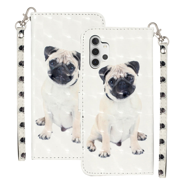 3D Pattern Horizontal Flip PU Leather Case with Holder & Card Slots & Wallet