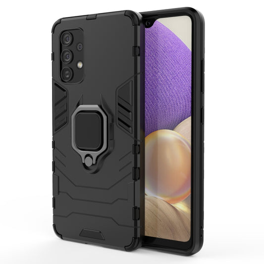 PC + TPU Shockproof Protective Case with Magnetic Ring Holder, For Samsung Galaxy A32 4G