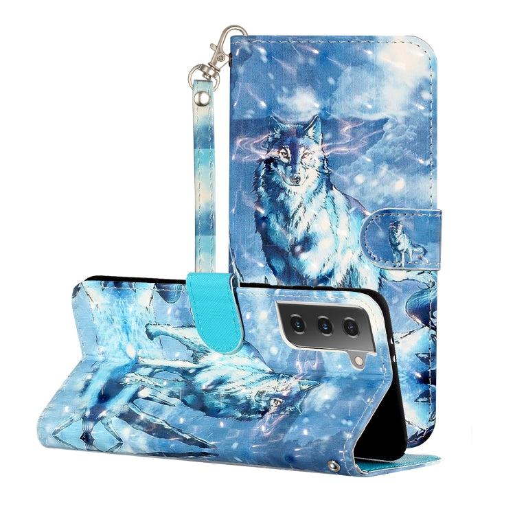 3D Pattern Horizontal Flip Leather Case with Holder & Card Slots & Wallet & Lanyard