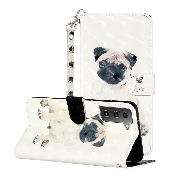 3D Pattern Horizontal Flip Leather Case with Holder & Card Slots & Wallet & Lanyard