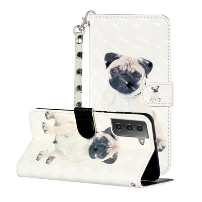 3D Pattern Horizontal Flip Leather Case with Holder & Card Slots & Wallet & Lanyard