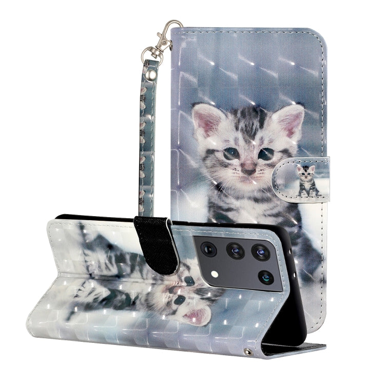 3D Pattern Horizontal Flip Leather Case with Holder & Card Slots & Wallet & Lanyard