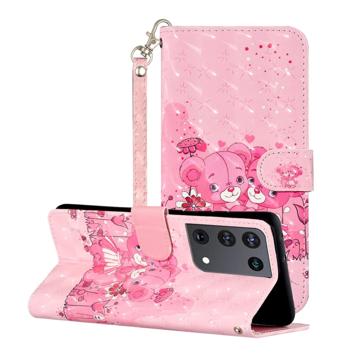 3D Pattern Horizontal Flip Leather Case with Holder & Card Slots & Wallet & Lanyard