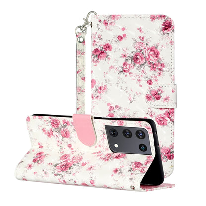 3D Pattern Horizontal Flip Leather Case with Holder & Card Slots & Wallet & Lanyard