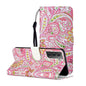 Oil Embossed Coloured Drawing Pattern Horizontal Flip PU Leather Case with Holder & Card Slots & Wallet & Lanyard