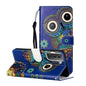Oil Embossed Coloured Drawing Pattern Horizontal Flip PU Leather Case with Holder & Card Slots & Wallet & Lanyard