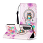 Oil Embossed Coloured Drawing Pattern Horizontal Flip PU Leather Case with Holder & Card Slots & Wallet & Lanyard