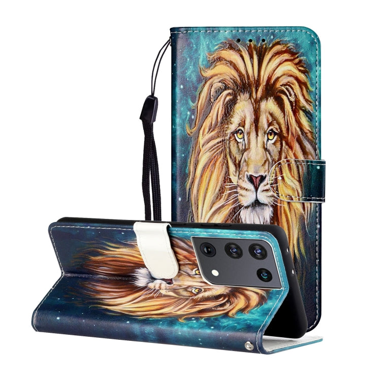 Oil Embossed Coloured Drawing Pattern Horizontal Flip PU Leather Case with Holder & Card Slots & Wallet & Lanyard