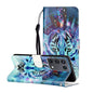 Oil Embossed Coloured Drawing Pattern Horizontal Flip PU Leather Case with Holder & Card Slots & Wallet & Lanyard