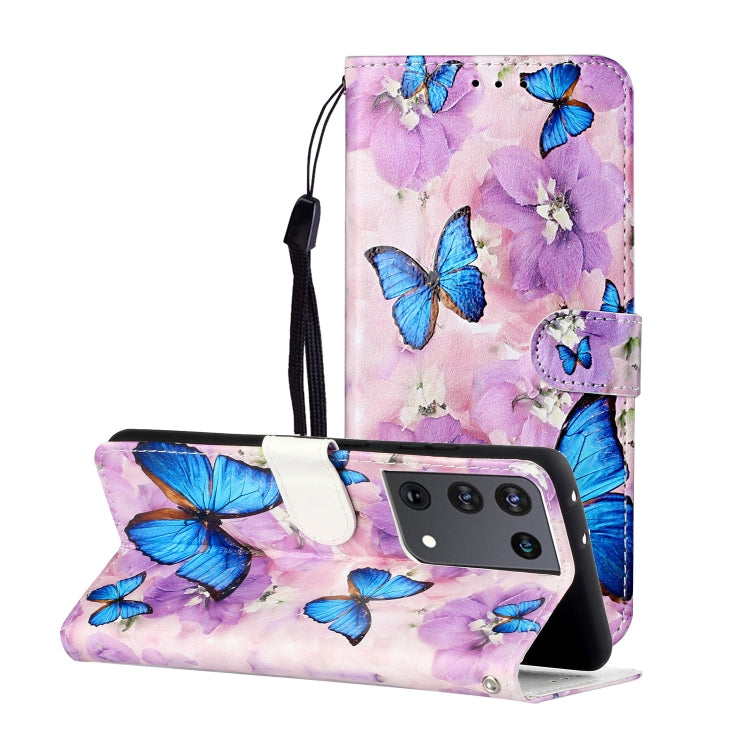 Oil Embossed Coloured Drawing Pattern Horizontal Flip PU Leather Case with Holder & Card Slots & Wallet & Lanyard