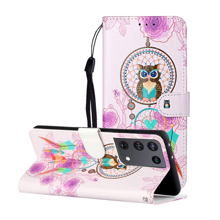 Oil Embossed Coloured Drawing Pattern Horizontal Flip PU Leather Case with Holder & Card Slots & Wallet & Lanyard