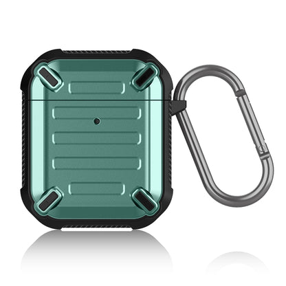 Wireless Earphones Shockproof Sharp Sword Armor Silicone Protective Case, For AirPods Pro, For AirPods 1/2