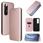 Carbon Fiber Texture Magnetic Horizontal Flip TPU + PC + PU Leather Case with Card Slot, For Samsung Galaxy Xcover 5, For Xiaomi Mi 10S