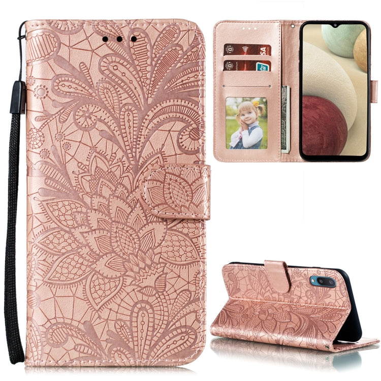 Lace Flower Embossing Pattern Horizontal Flip Leather Case with Holder & Card Slots & Wallet & Photo Frame, For Samsung Galaxy A02 / M02 (EU), For Samsung Galaxy A32 4G, For Samsung Galaxy F62 / M62, For LG Stylo 7 5G, For Nokia 5.4, For Nokia 8.3 5G