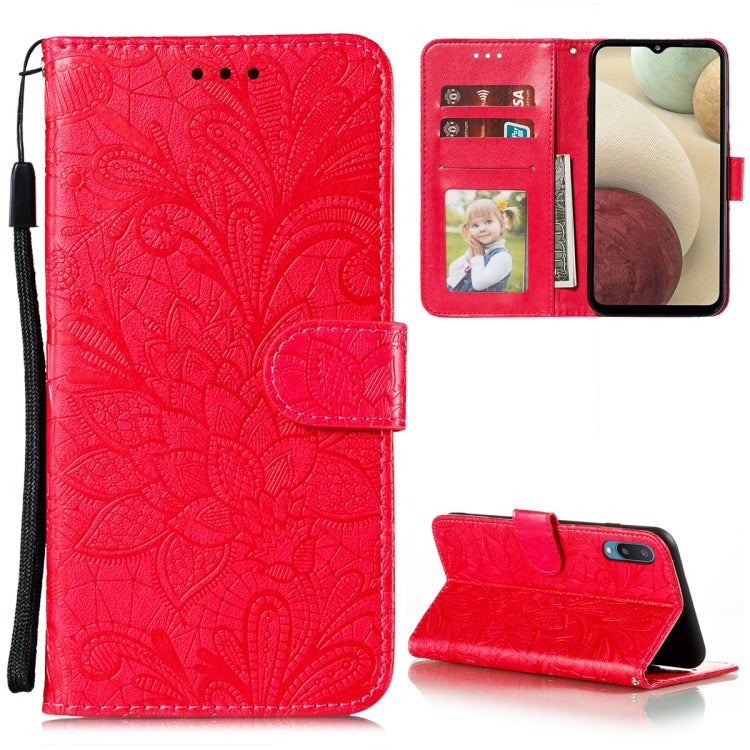 Lace Flower Embossing Pattern Horizontal Flip Leather Case with Holder & Card Slots & Wallet & Photo Frame, For Samsung Galaxy A02 / M02 (EU), For Samsung Galaxy A32 4G, For Samsung Galaxy F62 / M62, For LG Stylo 7 5G, For Nokia 5.4, For Nokia 8.3 5G