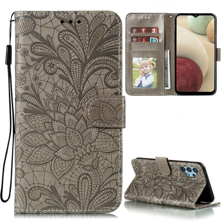 Lace Flower Embossing Pattern Horizontal Flip Leather Case with Holder & Card Slots & Wallet & Photo Frame, For Samsung Galaxy A02 / M02 (EU), For Samsung Galaxy A32 4G, For Samsung Galaxy F62 / M62, For LG Stylo 7 5G, For Nokia 5.4, For Nokia 8.3 5G