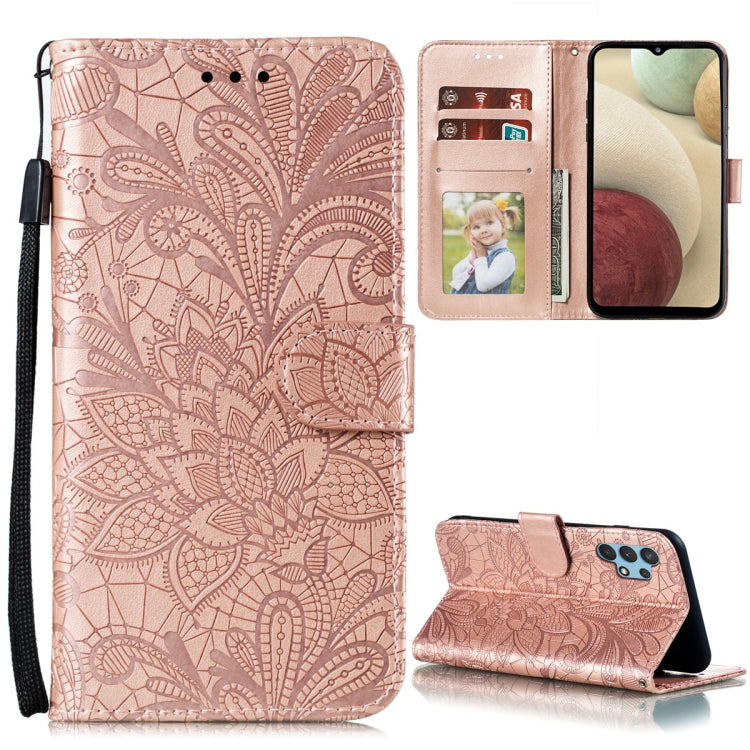 Lace Flower Embossing Pattern Horizontal Flip Leather Case with Holder & Card Slots & Wallet & Photo Frame, For Samsung Galaxy A02 / M02 (EU), For Samsung Galaxy A32 4G, For Samsung Galaxy F62 / M62, For LG Stylo 7 5G, For Nokia 5.4, For Nokia 8.3 5G