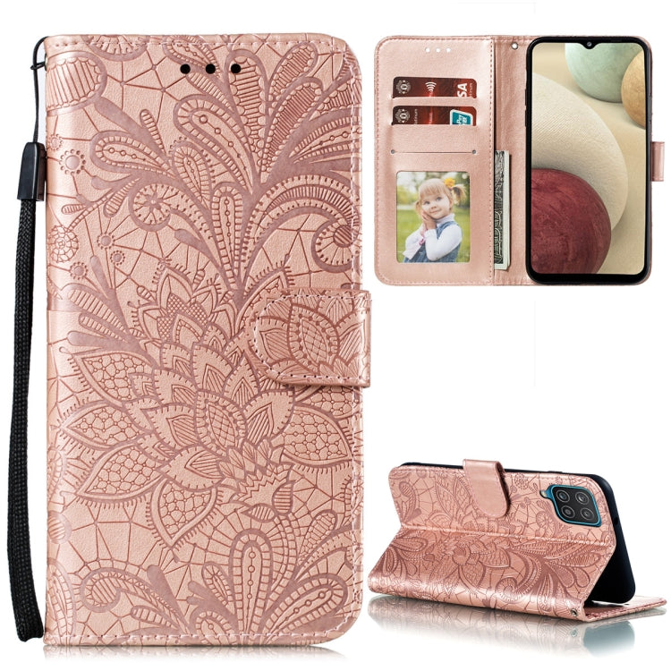 Lace Flower Embossing Pattern Horizontal Flip Leather Case with Holder & Card Slots & Wallet & Photo Frame, For Samsung Galaxy A02 / M02 (EU), For Samsung Galaxy A32 4G, For Samsung Galaxy F62 / M62, For LG Stylo 7 5G, For Nokia 5.4, For Nokia 8.3 5G