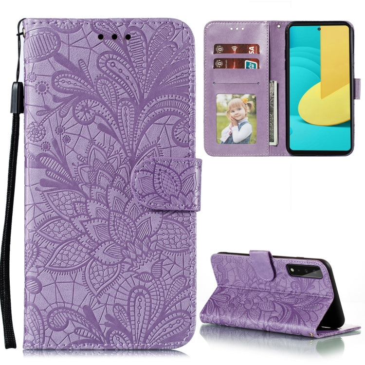 Lace Flower Embossing Pattern Horizontal Flip Leather Case with Holder & Card Slots & Wallet & Photo Frame, For Samsung Galaxy A02 / M02 (EU), For Samsung Galaxy A32 4G, For Samsung Galaxy F62 / M62, For LG Stylo 7 5G, For Nokia 5.4, For Nokia 8.3 5G