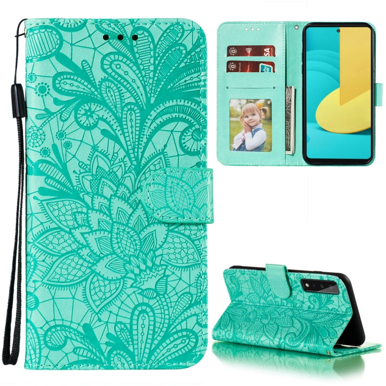 Lace Flower Embossing Pattern Horizontal Flip Leather Case with Holder & Card Slots & Wallet & Photo Frame, For Samsung Galaxy A02 / M02 (EU), For Samsung Galaxy A32 4G, For Samsung Galaxy F62 / M62, For LG Stylo 7 5G, For Nokia 5.4, For Nokia 8.3 5G